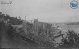 Construcción de la sección transversal de un barco en el Astillero de San Felipe