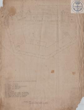 Plano del Castillo de Zedeyra. Y en dos pliegos interiores adjuntos el borrador de la Ria de Zede...