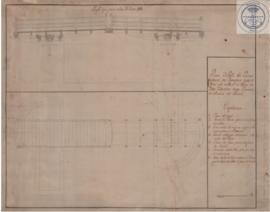 Plano y perfil del puente de torno que se propone para el canal que conduce al dique de botes y l...